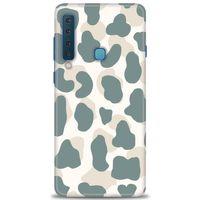 Samsung Galaxy A9 2018 Kılıf HD Baskılı Kılıf - Mavi Bej + Tam Ekran Koruyucu