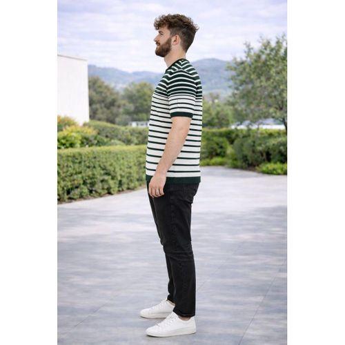 ALEXANDERGARDI ÇİZGİLİ TRIKO T-SHIRT  (AG504802)