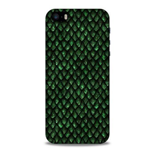 Apple iPhone SE Kılıf Dragons (5) Koruma Kabı Ejderha Koyu Yeşil Pul