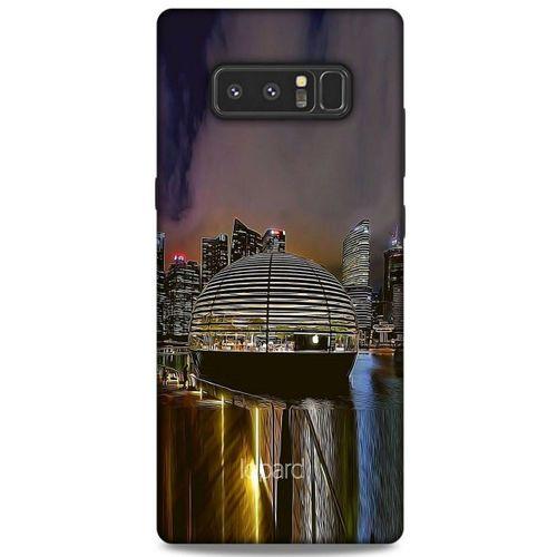 Samsung Galaxy Note 8 Kılıf Dünya Mimarisi (49) Ultra Silikon Kılıf Apple Marina Bay