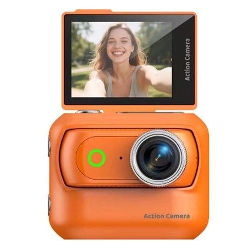 1080p Dijital Video Kamera  32gb  Kart Dijital Vlog Fotoğraf Makinesi Türkçe Turuncu