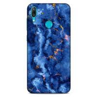 Huawei Y7 2019 Uyumlu Kılıf Mavi Delisi (7) Telefon Kılıfı Mermer