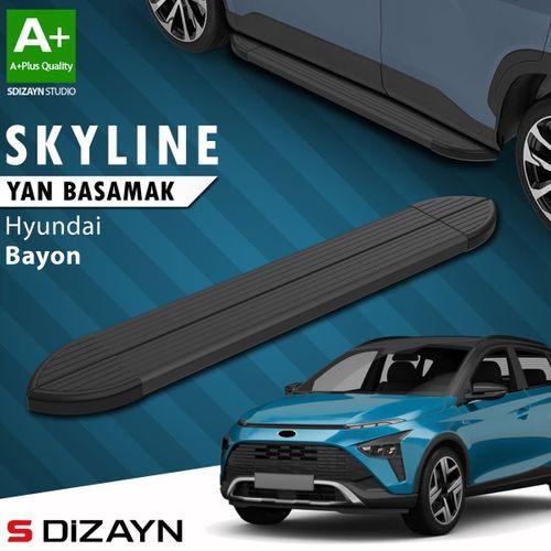 S-Dizayn Hyundai Bayon Skyline Siyah Yan Basamak 173 Cm 2021-2024 A+ Kalite