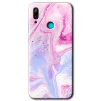 Huawei P smart 2019 Kılıf HD Desen Baskılı Arka Kapak + Temperli Cam - Kabarmış Leke