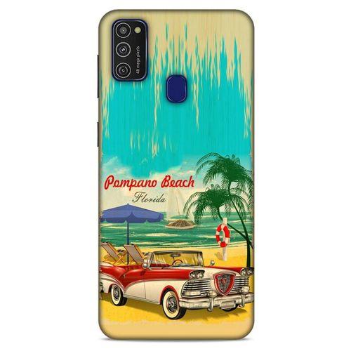 Retro (16) Desen Kalın Kılıf Renkli Samsung Galaxy M21 Kılıf
