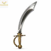 Parlak Metal Görünümlü Eskitmabe Kzalı Plastik Korsan Kılıcı 45 cm