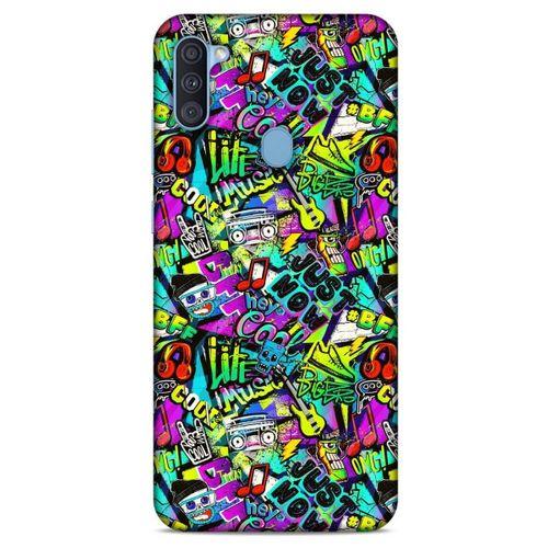 Graffitix (9) Desenli Silikon Kapak Samsung Galaxy A11 Kılıf