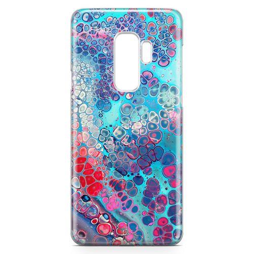 Samsung Galaxy S9 Plus Kılıf Mermer Bubbles Arka Kapak Koruma Desenli Full Koruyucu