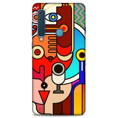 Lopard Samsung Galaxy A9 2018 Uyumlu Kılıf Soyut Sanat (8) Desenli Baskılı Kılıf