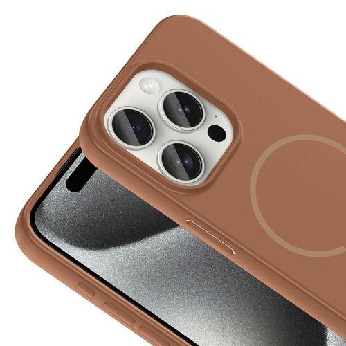 Apple iPhone 15 Pro Kılıf M-safe Şarj Özellikli Zore Meta Kapak