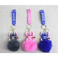 Ponponlu Stitch Anahtarlık Alk4245
