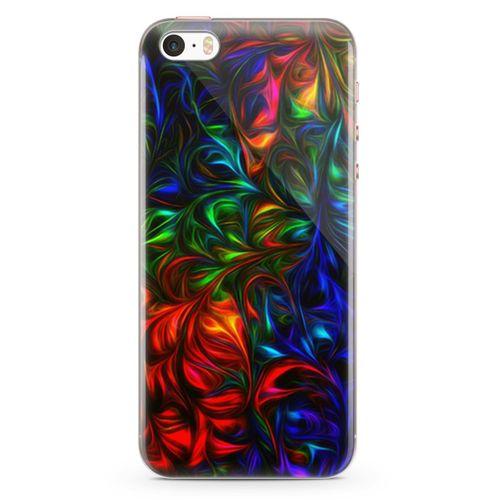 Apple iPhone SE Kılıf Fractal Art Arka Kapak Koruma Desenli Full Koruyucu