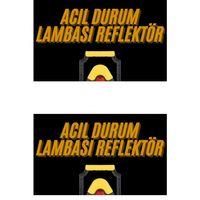 Reflektör Işıklı Ikaz Lambası Şarjlı Çok Fonksiyonlu Işıklı Üçgen Reflektör