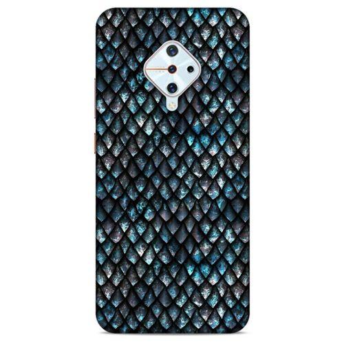 İnfinix Zero 8 Kılıf Dragons (10) Full Koruma Kılıfı Ejderha Skin Mavi Beyaz