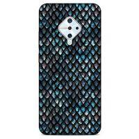 İnfinix Zero 8 Kılıf Dragons (10) Full Koruma Kılıfı Ejderha Skin Mavi Beyaz