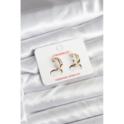 14K Gold Renk Kaplama CM Kadın Küpe