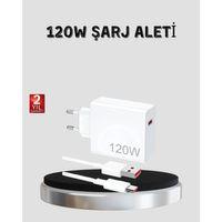 120w Hızlı Şarj Başlığı Ultra Güçlü Type-c Adaptör Kablo Dahil