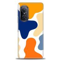 Huawei Nova 9 SE Kılıf HD Baskılı Kılıf - Turuncu Lekeler + Tam Ekran Koruyucu