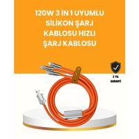 Çoklu Cihaz Dostu 120 w Hızlı Şarj Kablosu – Tek Kablo İle Her Cihaz Elinizin Altında