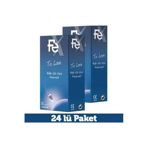 To Love Aşk İçin İnce Prezervatif 12'Li x 2 Adet Avantaj Paketi