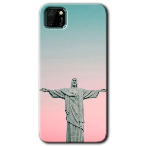 MRCİLETİSİM Huawei Y5P Kılıf HD Desen Baskılı Arka Kapak + Temperli Cam - Rio