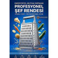 Endüstriyel 4 Taraflı Kutulu 18/10 304 Paslanmaz Çelik Şef Rendesi Profesyonel Şeflerin Tercihi 23 cm 723682