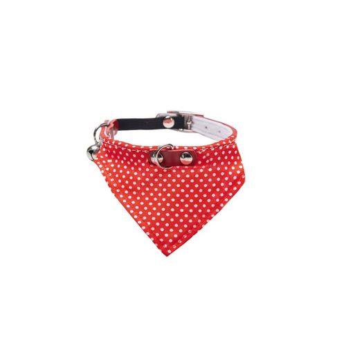 Beeztees Kedi Boyun Tasması, Bandanalı, Zilli, Kırmızı, 24-29cm