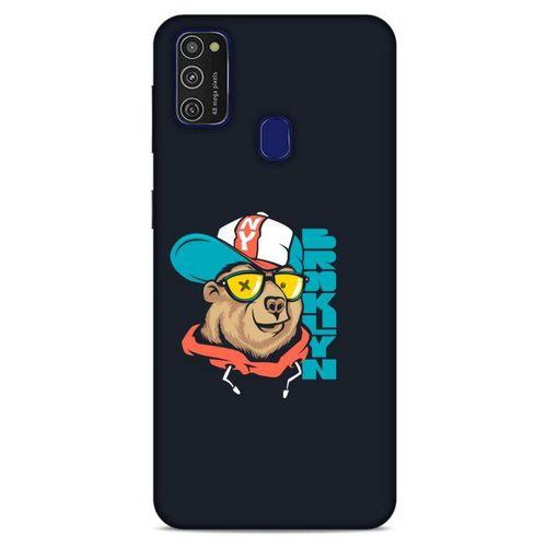 Animax Newyorker Ayı Samsung Galaxy M21 Kılıf Desenli Silikon