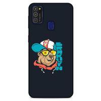 Animax Newyorker Ayı Samsung Galaxy M21 Kılıf Desenli Silikon