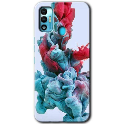 Potkal Hediye Fabrikası Tecno Spark 7T Kılıf HD Desen Baskılı Arka Kapak - Renkli Karışım