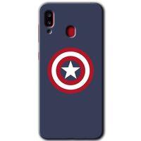 MRCİLETİSİM Samsung Galaxy A30 Kılıf Baskılı Kapak - Captain! + 5D Tam Kaplayan Cam