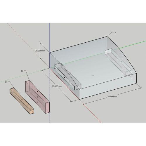 Klavye Avuç Desteği (Bu ürün Sadece Plastik parçadır - Almadan Önce Soru Sorabilirsiniz)