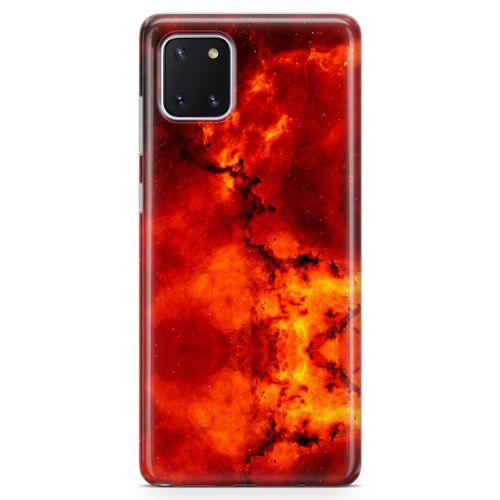 Samsung Galaxy A81 Kılıf Red Night Arka Kapak Koruma Desenli Full Koruyucu