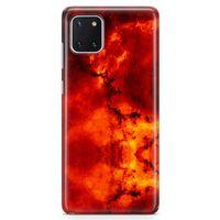 Samsung Galaxy A81 Kılıf Red Night Arka Kapak Koruma Desenli Full Koruyucu