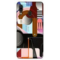 Lopard Samsung Galaxy A20 Uyumlu Kılıf Soyut Sanat (18) Desenli Telefon Kılıfları