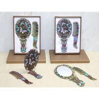 Kelebek Katlanabilir Ayna Ve Tarak Seti Büyük Boy