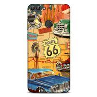 Retro (20) Desen Koruyucu Kılıf Renkli Huawei Psmart Kılıf