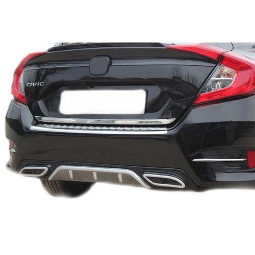 Honda Civic Uyumlu 10 Bagaj Alt Çıta Krom 2016 Ve Sonrası