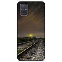 Lopard Samsung Galaxy A71 Uyumlu Kılıf Gece'S (33) Hybrid Kılıf Demiryolu