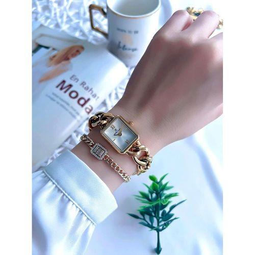 Daniel Klein Çelik Kordon 3 Atm Suya Dayanıklı Özel Tasarım Kadın Kol Saat+Bileklik VS.BLKT.0119