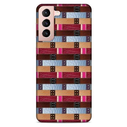 Lopard Samsung Galaxy S21 Uyumlu Kılıf Patchwork (45) Back Cover