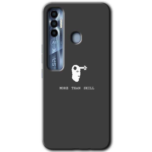 Potkal Hediye Fabrikası Tecno Spark 7 Pro Kılıf HD Desen Baskılı Arka Kapak - Headshot