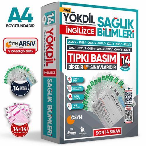 2026 YÖKDİL İngilizce SAĞLIK BİLİMLERİ ÖSYM Çıkmış Soru Tıpkı Basım Paket Deneme 14lü Türkiye Geneli