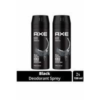 2 Adet Axe Erkek Deodorant & Bodyspray Black 48 Saat Etkileyici Koku Vücut Spreyi 150 ml