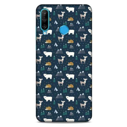 Animax Kış Hayvanları Huawei P30 Lite Kılıf Desenli Silikon
