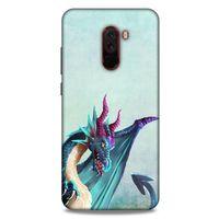 Xiaomi Pocophone F1 Kılıf Dragons (19) Kılıfları Mavi Ejderha