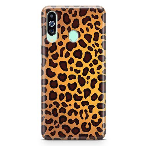 Samsung Galaxy M40 Kılıf Sarı Leopar Arka Kapak Koruma Desenli Full Koruyucu