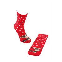 Dode Flora Çocuk Pamuk İç Havlu Puantiye Desen Soket Yılbaşı Çorabı