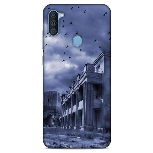 Samsung Galaxy A11 Kılıf Depresyon (39) Liquid Crystal Kılıf Şeker Pembe Bordo