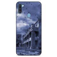 Samsung Galaxy A11 Kılıf Depresyon (39) Liquid Crystal Kılıf Şeker Pembe Bordo
